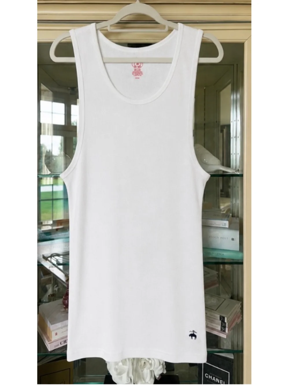 Men's Brooks Brothers White Ribbed Tank Top Undershirt Size Xl new
